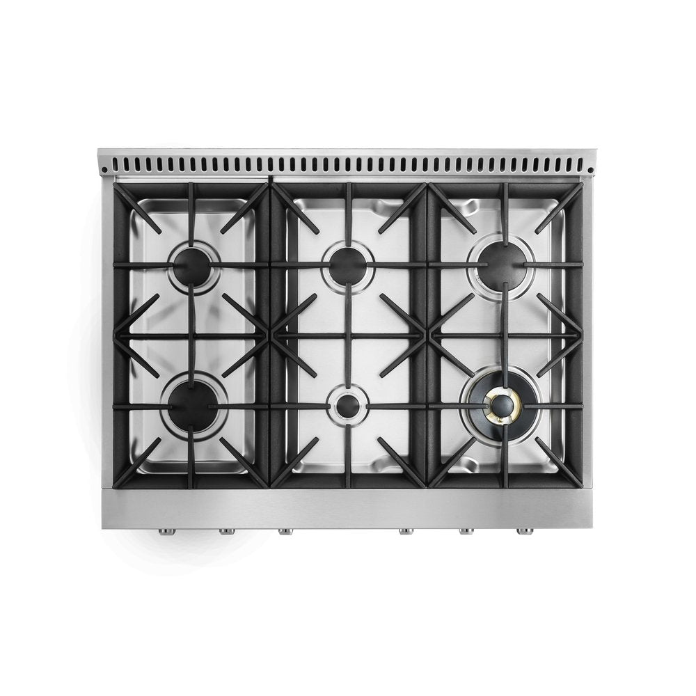 Quebec 36" Gas Rangetop | Silver