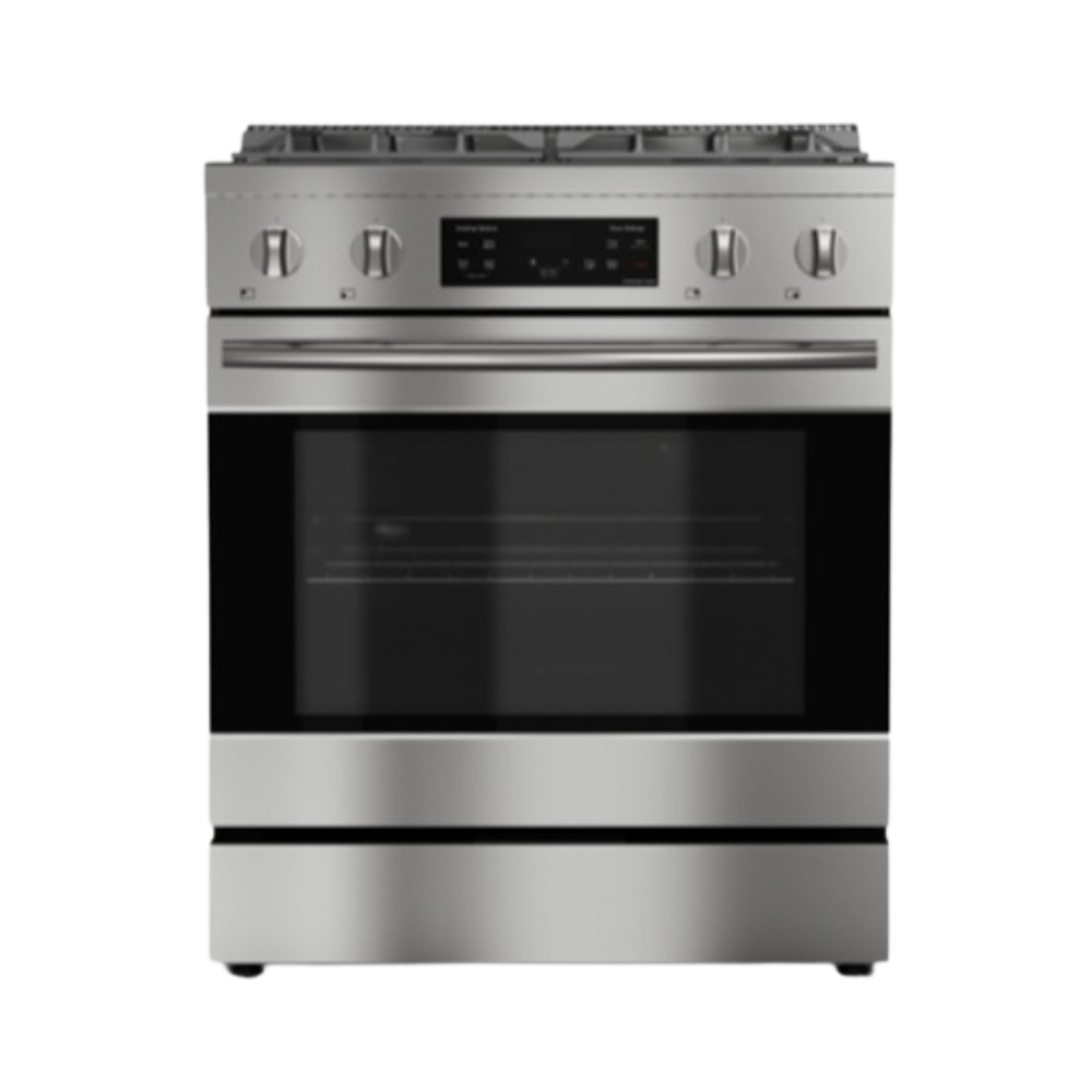 Refrigerador Yukon 36" de acero inoxidable con puertas francesas y congelador inferior