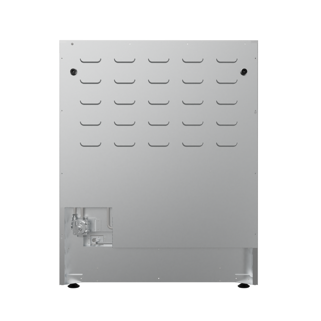 Refrigerador Yukon 36" de acero inoxidable con puertas francesas y congelador inferior