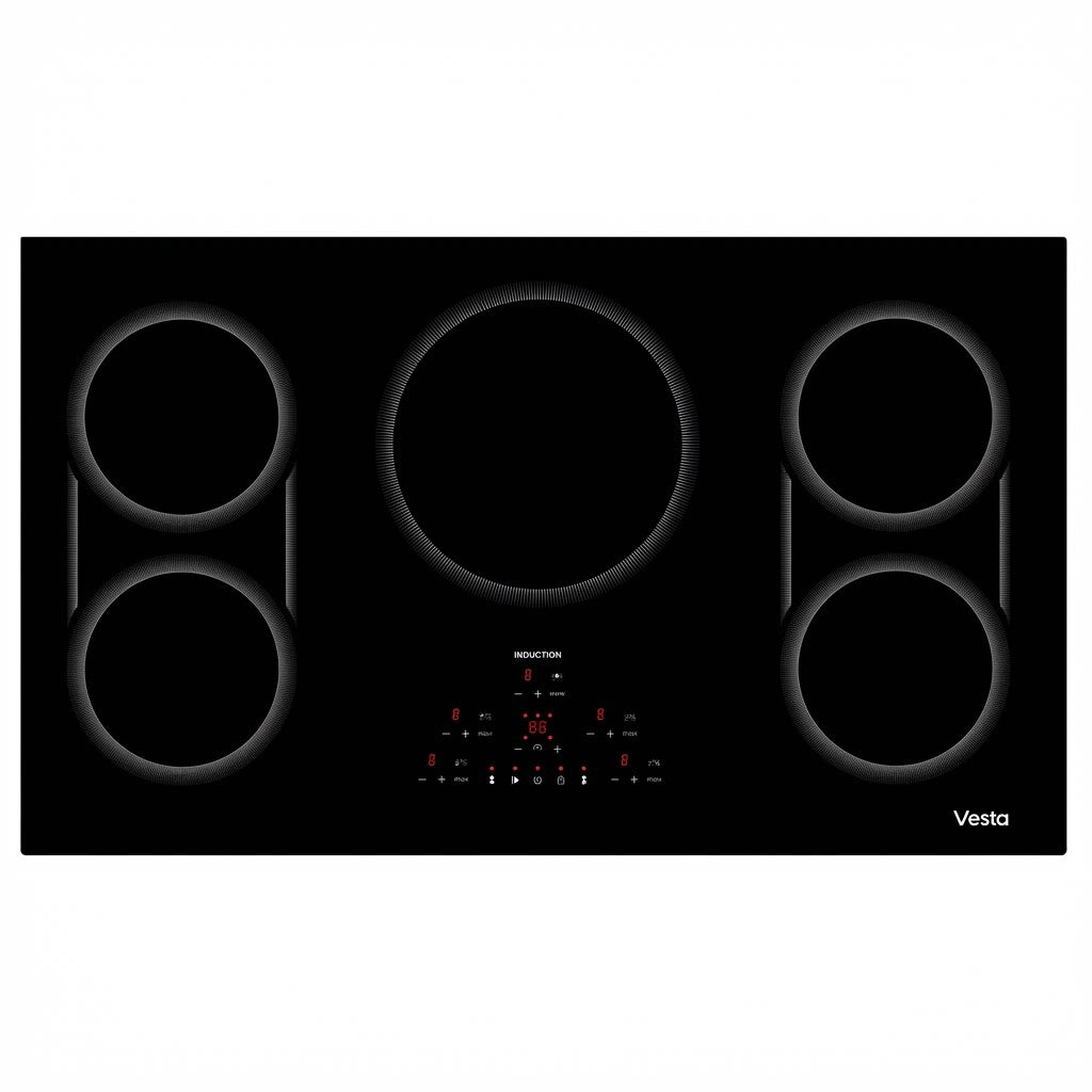 Refrigerador Yukon 36" de acero inoxidable con puertas francesas y congelador inferior