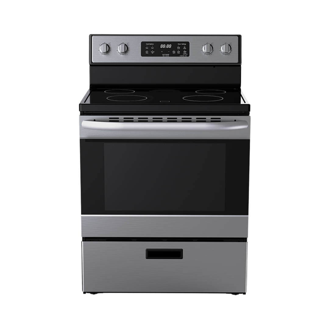 Cocina eléctrica independiente de acero inoxidable Saskatchewan de 30"