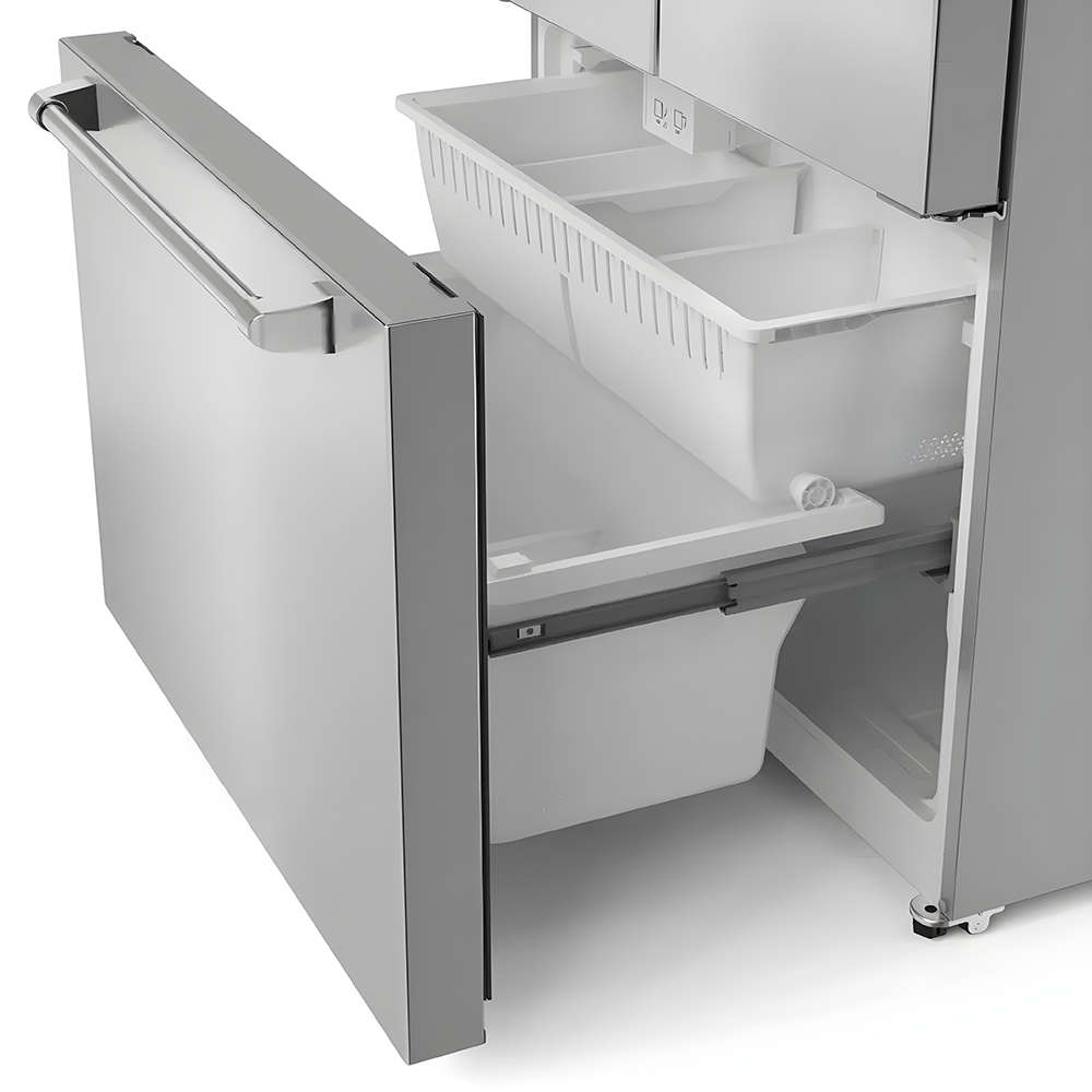 Yukon 36" Stainless Steel Depth French-Door Refrigerator with Bottom-Freezer