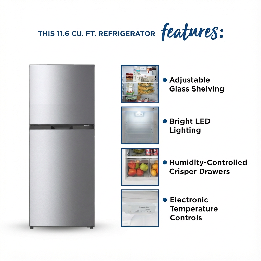 Newfoundland 24" Stainless Steel Refrigerator