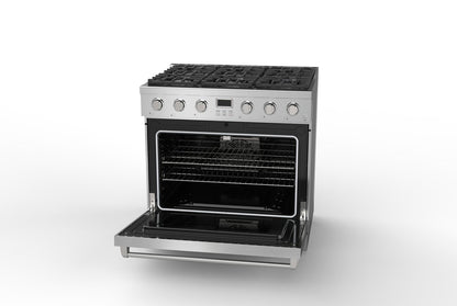 Alberta 36" | Silver |Full Gas Range