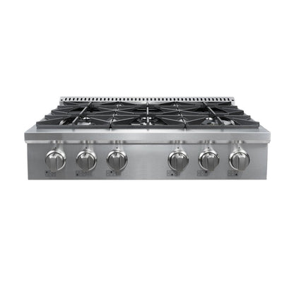 Quebec 36" Gas Rangetop | Silver