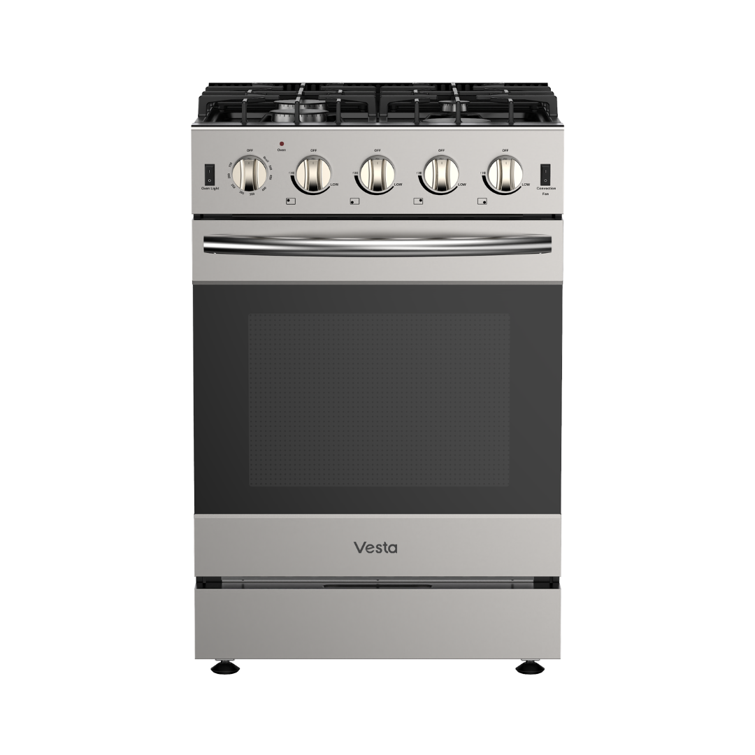 Idaho 24" | Silver | Full Gas Range
