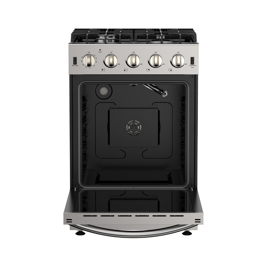 Idaho 24" | Silver | Full Gas Range