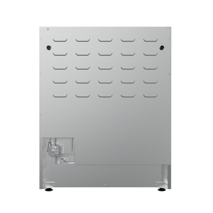 Refrigerador Yukon 36" de acero inoxidable con puertas francesas y congelador inferior