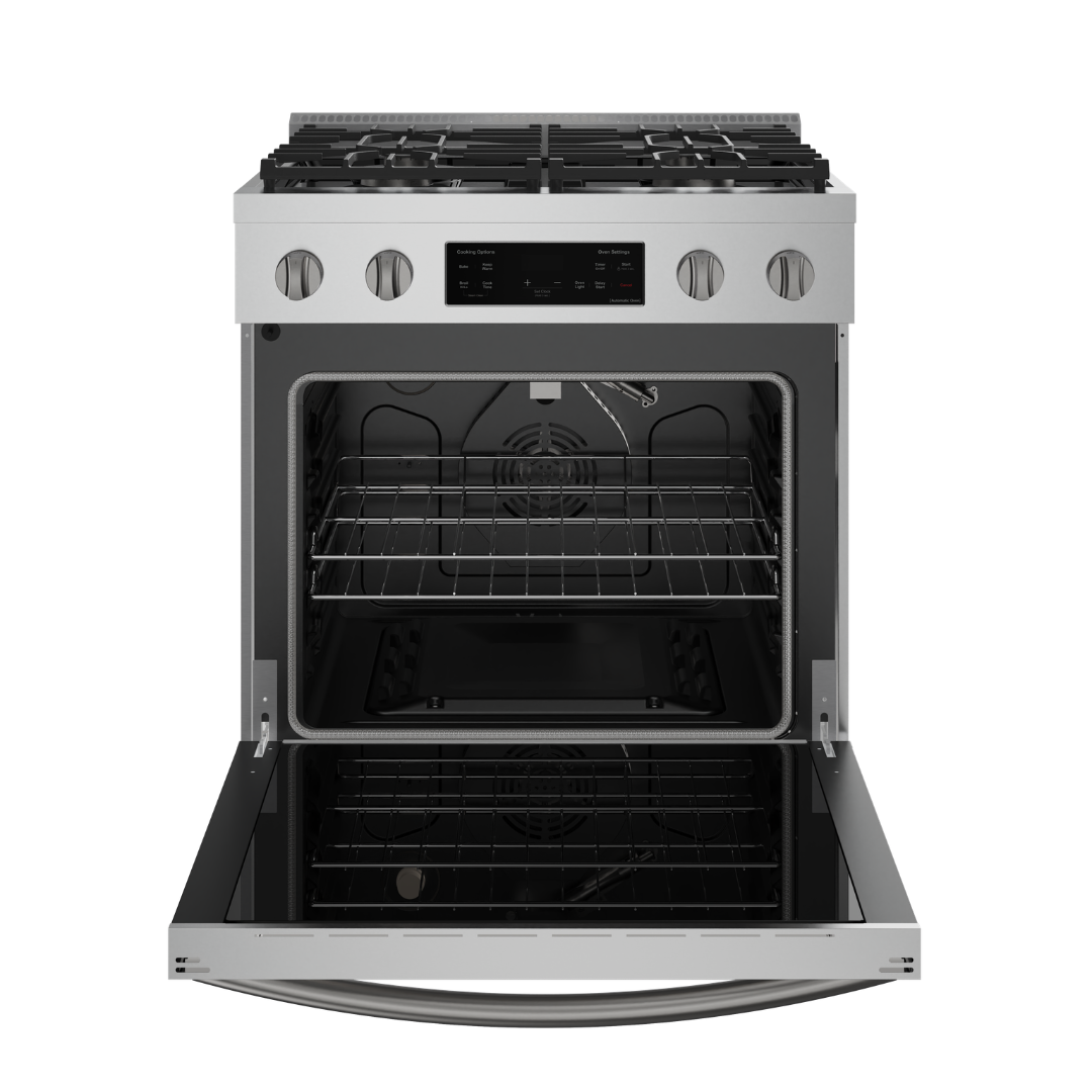 Refrigerador Yukon 36" de acero inoxidable con puertas francesas y congelador inferior