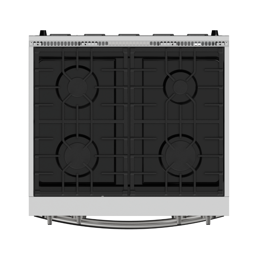 Refrigerador Yukon 36" de acero inoxidable con puertas francesas y congelador inferior