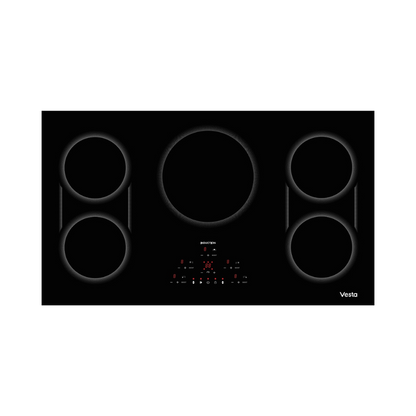 Refrigerador Yukon 36" de acero inoxidable con puertas francesas y congelador inferior