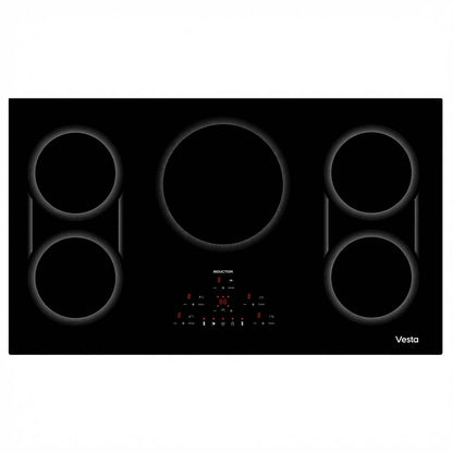 Refrigerador Yukon 36" de acero inoxidable con puertas francesas y congelador inferior