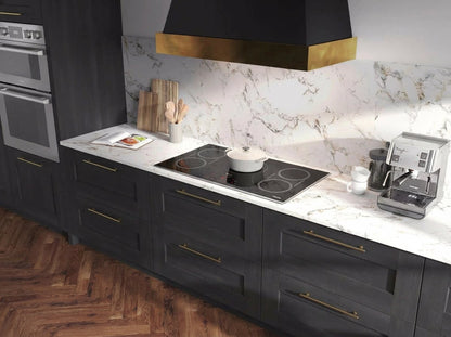 Refrigerador Yukon 36" de acero inoxidable con puertas francesas y congelador inferior