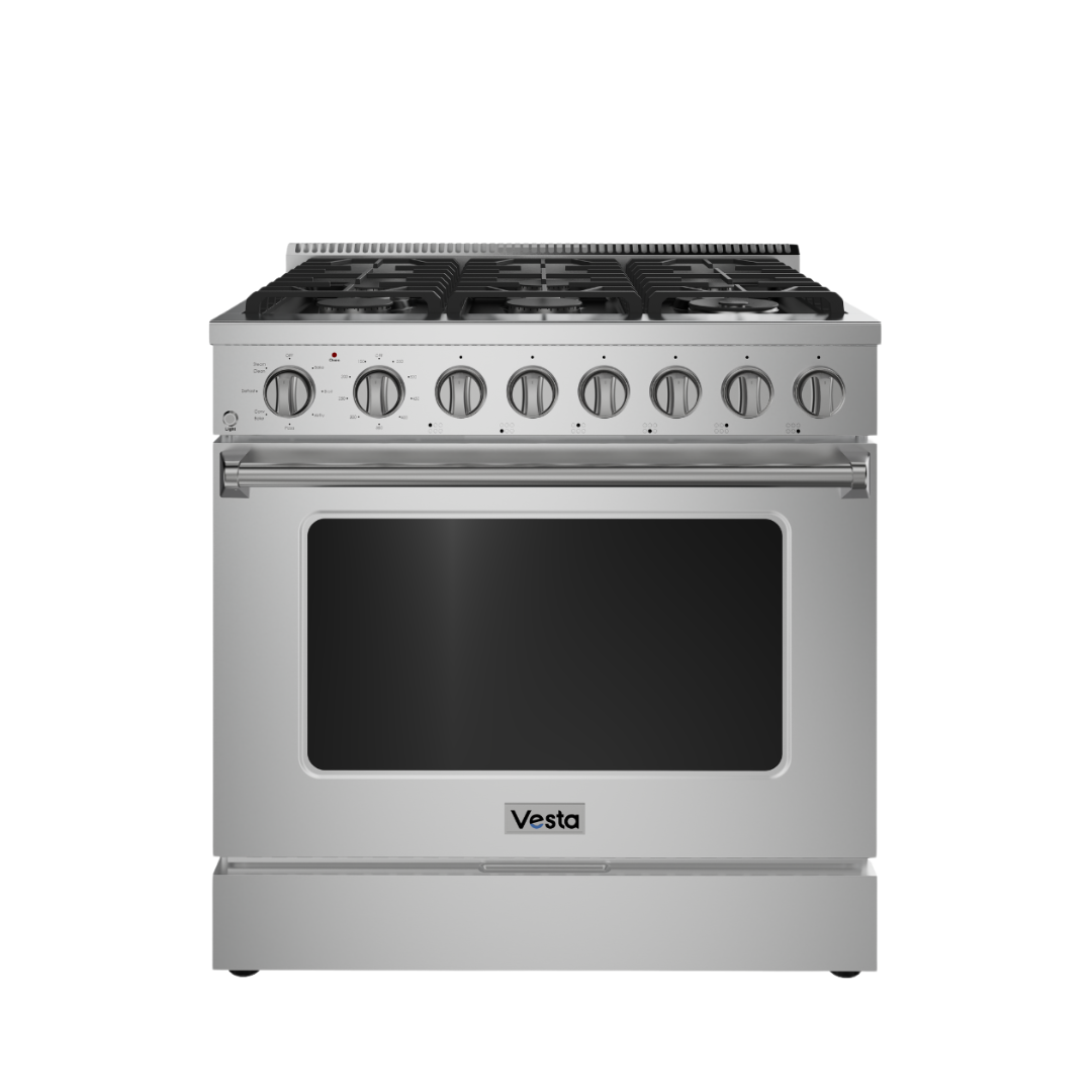 Oregon 36" | Silver | Full Gas Range