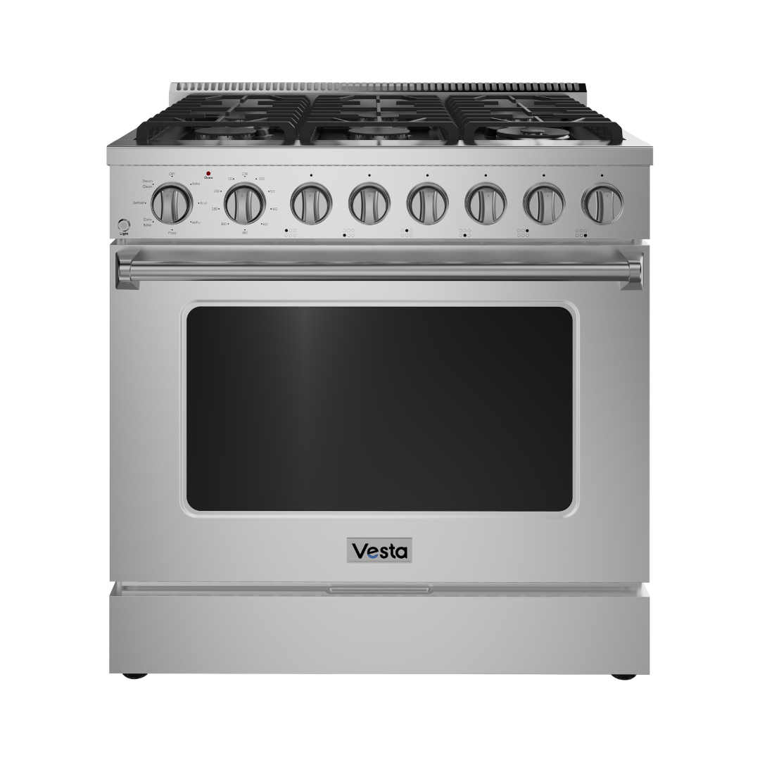 Refrigerador Yukon 36" de acero inoxidable con puertas francesas y congelador inferior