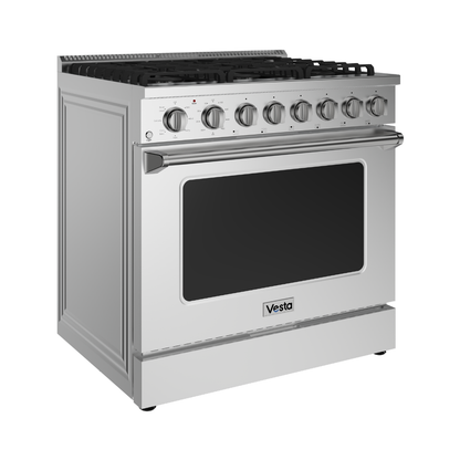 Refrigerador Yukon 36" de acero inoxidable con puertas francesas y congelador inferior