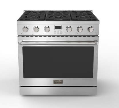 Alberta 36" | Silver | Full Gas Range