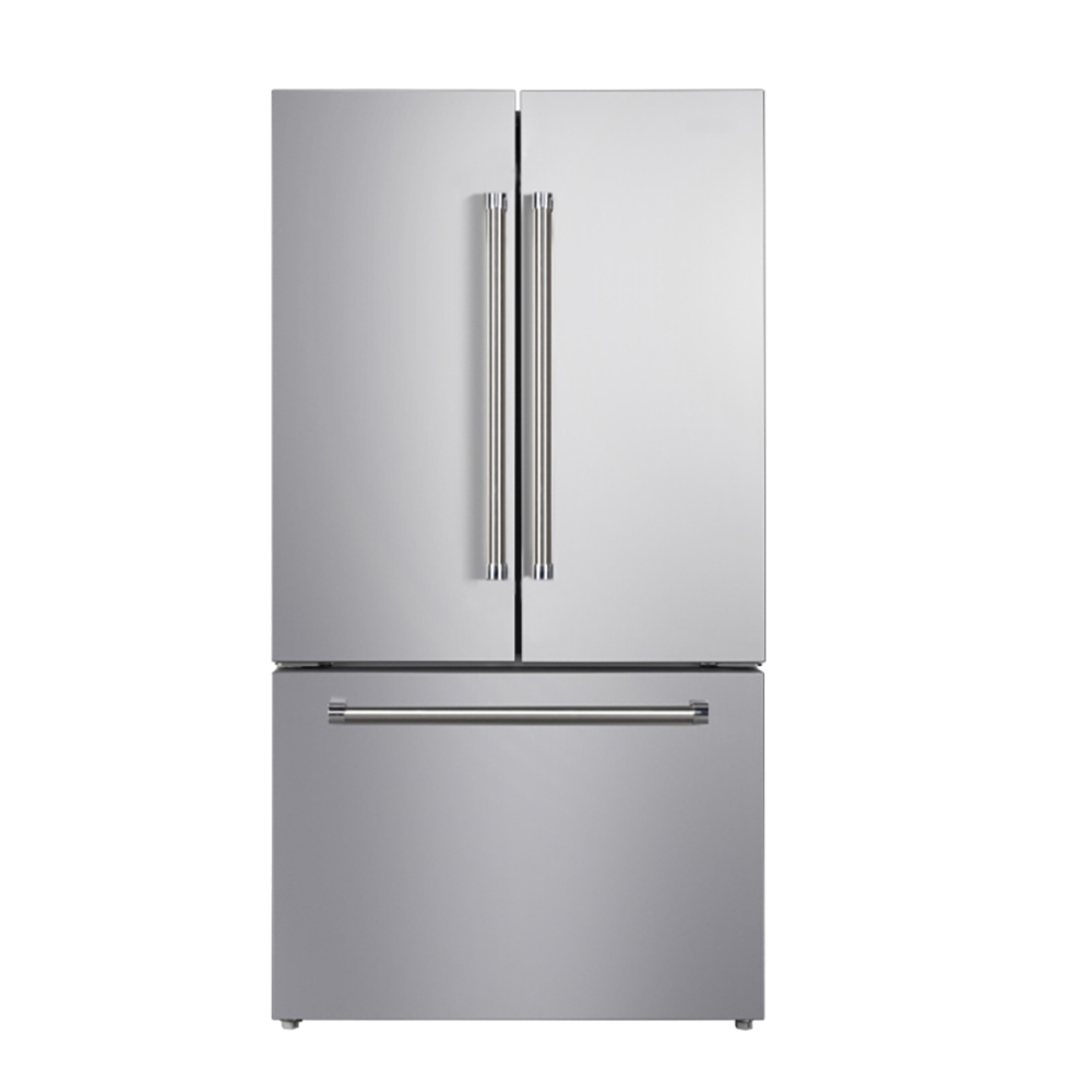 Yukon 36" Stainless Steel Depth French-Door Refrigerator with Bottom-Freezer