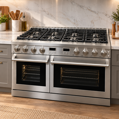 Alberta 48" | Silver | Full Gas Range